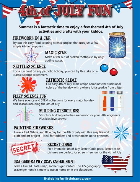 4th of july activities for toddlers to preschoolers – Artofit