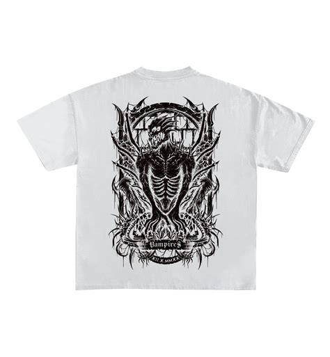 Metal Designed Oversized Tee – Hauntrex