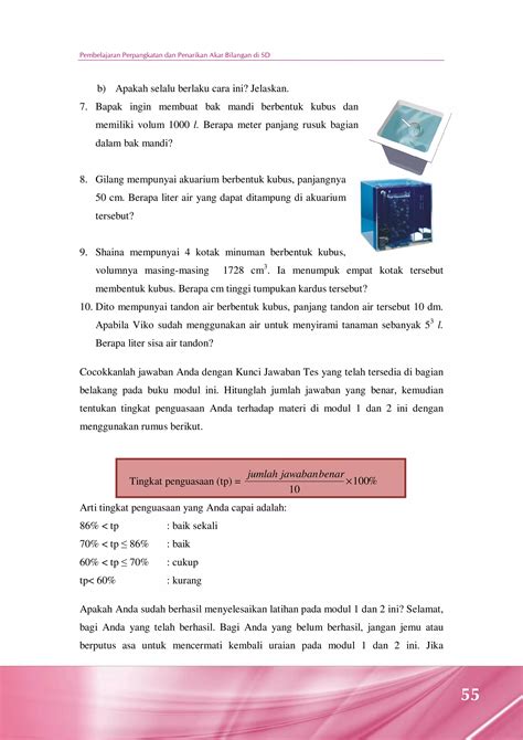 Pembelajaran perpangkatan dan penarikan akar bilangan di sd | PDF