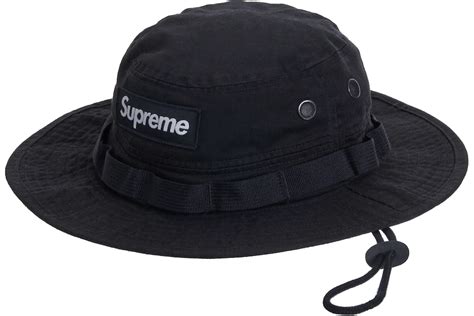SUPREME MILITARY BOONIE FW21 BLACK