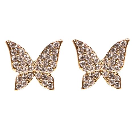 Ornapp Butterfly Earrings with American Diamond studded | Modern earri ...