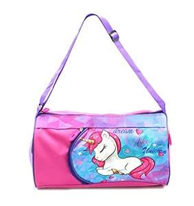 Shopaholic Polyester Unicorn Multicolour Travels Duffle Bag for Kids ...