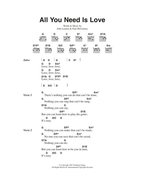 All You Need Is Love Acoustic Guitar at Sandra Moody blog