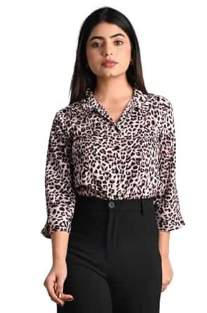 Buy Gangotri Women Slim Fit Solid Spread Collar Casual Shirt (X-Large ...