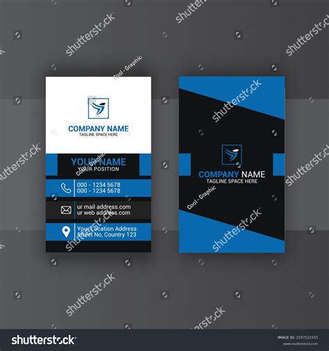 Vertical Business Card Design 的图像结果