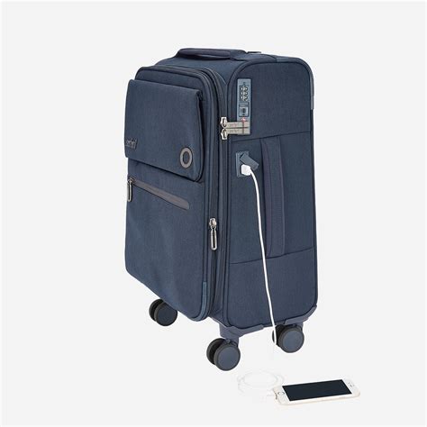 Buy Safari Bristol 55/67/76 cm Blue Trolley Bag Online