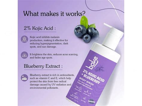Buy Bake 2% Kojic Acid + Blueberry Body Wash Online at Best Price ...
