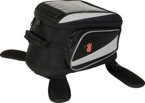 RiderZone Kargil Magnetic Motorcycle Tank Bag Luggage Box Black Nylon ...