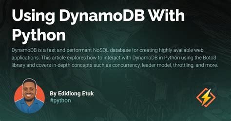 Python DynamoDB 的图像结果