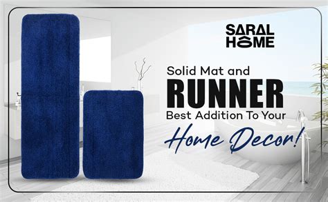Buy Saral Home Microfiber Anti Slip Multi Purpose Runner & Mat Set ...