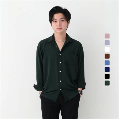 Promo SANVANINA Kemeja Panjang Pria Cabana Long Shirt - Forest Green, L ...