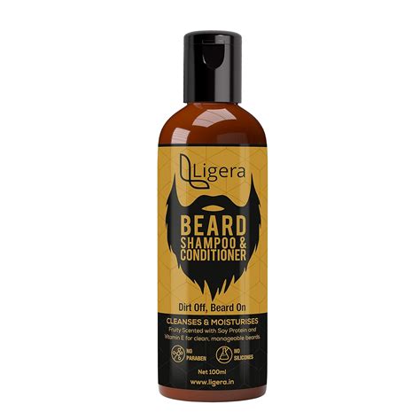 Ligera Beard Shampoo Plus Conditioner with Soy Protien, Aloe Vera and ...