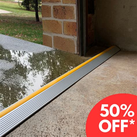 Door Dam G3 - Floor Threshold Seal Silver - Cleverseal Garage Door Seals