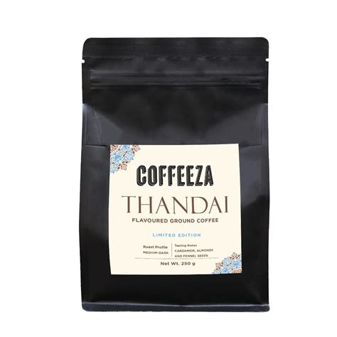 Coffeeza Thandai Flavoured Ground Coffee | Fine Grind (Espresso & Moka ...