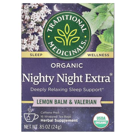 Traditional Medicinals, Organic Nighty Night Extra, Lemon Balm ...