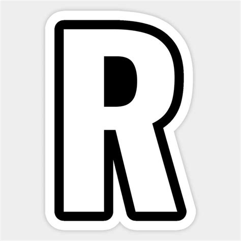 Image result for Fancy Capital R Sticker