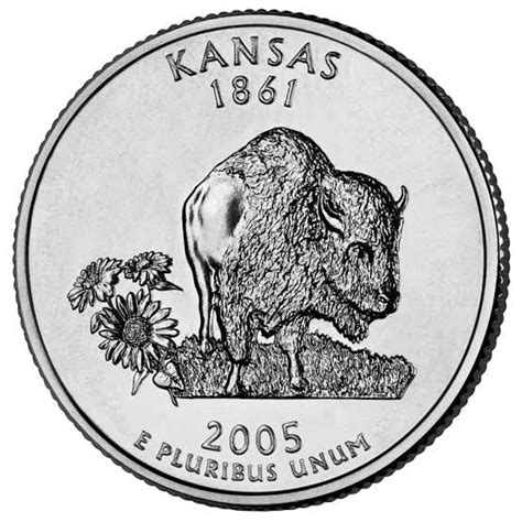 2005 USA – Kansas State Quarter Dollar UNC coin – Numismate®