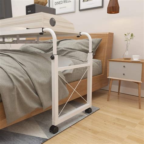 Buy sogesfurniture Overbed Table with Wheels,Height and Length ...