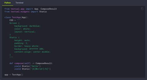 Image result for Python Textual