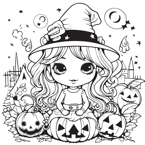 Cute Halloween Coloring Pages