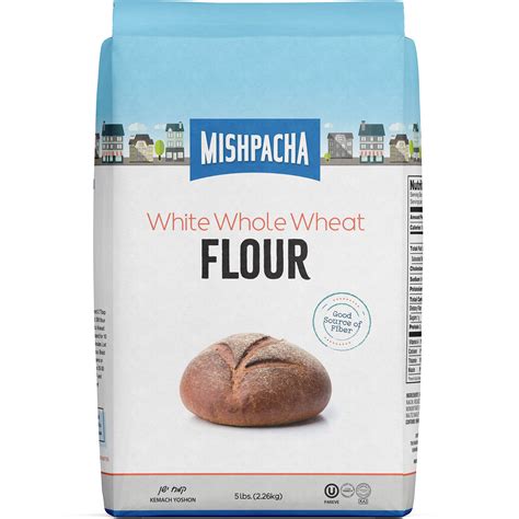 Mishpacha 100 White Unbleached Whole Wheat Flour 5 Pounds Whole ...