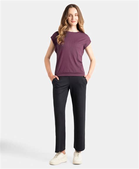 Buy Microfiber Elastane Stretch Hybrid Tank Top with Ribbed Sleeves ...