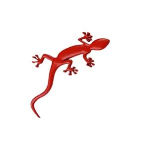 S2S 3D Gecko Shape Solid Metal Chrome Badge Emblem Decal Car & Bike ...