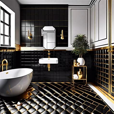 30 Black and Gold Bathroom Ideas for a Stylish Design | Black and gold ...