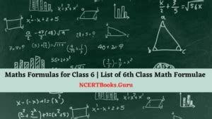 Image result for Class 6 Maths Formulas