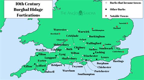 Maps of Anglo-Saxon England - The Anglo-Saxons