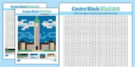 Centre Block Pixel Art Template