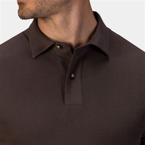 Dark brown polo shirt | Tailor Store®