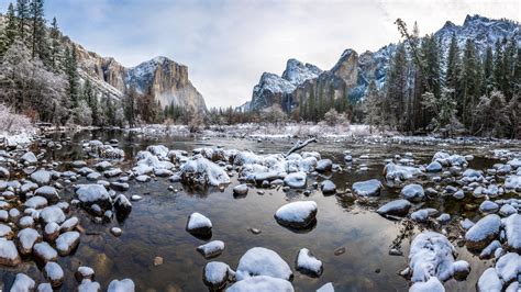 Yosemite National Park Winter Scenery Wallpapers - Wallpaper Cave