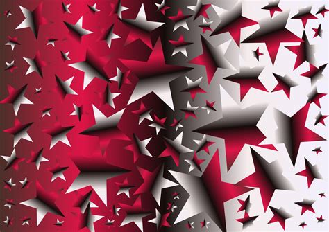 Abstract Red and Grey Gradient Star Background