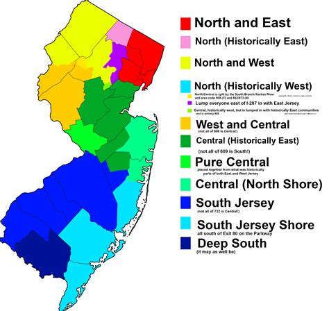 New Jersey County Map Of South Central