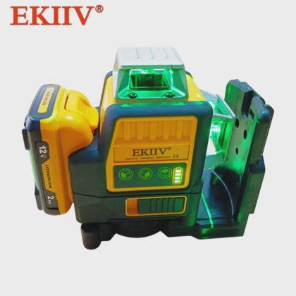 EKIIV 12V 3D Horizontal & Vertical Cross Line Green Beam 360 tool 12 ...