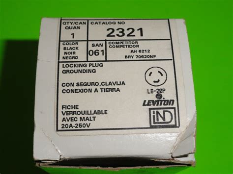 1) 2321 Leviton 250V 20A 2-Pole 3-Wire Grounding | Ubuy India