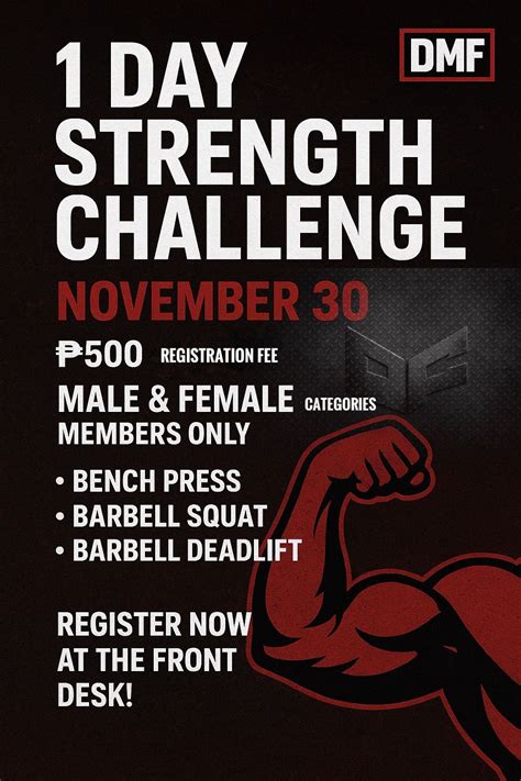 DMF 1 DAY STRENGTH CHALLENGE, San Roque, Antipolo, 30 November 2025 ...