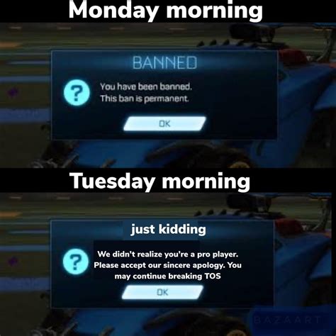 “When you’re famous they let you do it” : r/RocketLeague