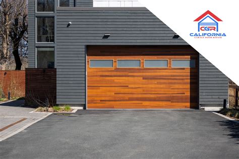 Mid Century Modern Garage Doors Modern Cedar Faux Wood Garage Door