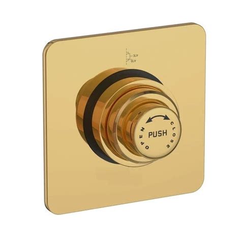 Wall-Mounted 1.25-inch Square Flush Valve | Heavy-Duty Brass with PVD ...