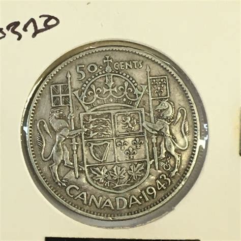 1943 CANADA SILVER 50 CENT PIECE