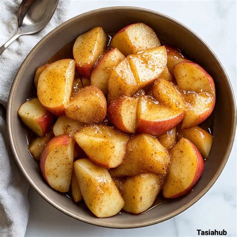 Slow Cooker Cinnamon Apples - Tasiahub