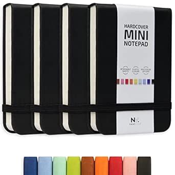 NeatVilla Tiny Notebook 3x4 Small Notepad Pocket Size, A7 Leather ...