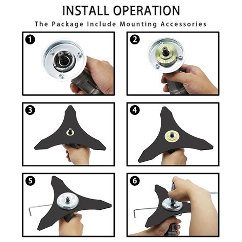 Buy HXXF Outdoor Trimmer Head Brush Cutter Blade 65Mn Lawn Mower Head ...