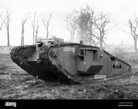 British Mark IV tank with Tadpole Tail, WW1 Stock Photo: 66154992 - Alamy