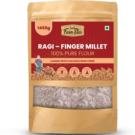 Ragi-Finger Millet Flour-Best Non-Dairy Source of Calcium-Non GMO, No ...