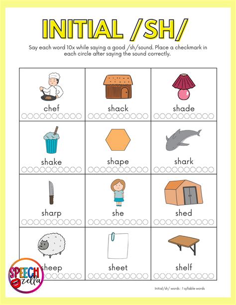 Fun SH Words Speech Therapy Activities in Canva - Speechzella