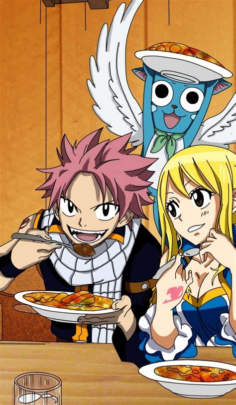 Download Fairy Tail Iphone Natsu Dragneel Lucy Heartfilia Cat Wallpaper ...
