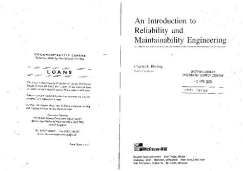 Image result for Introduction to Reliability Engineering